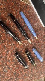 MONTBLANC Piston 146 High-end Gold/Silver Clip Fountain Pen